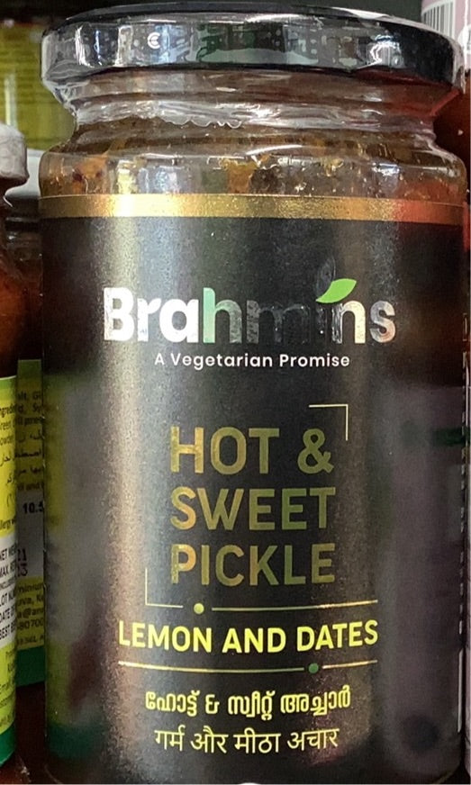 Brahmins Hot & Sweet Lime Dates Pickle 400gm