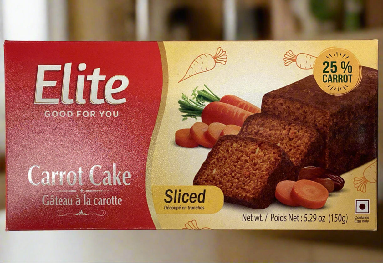 Elite Carrot Cake Sliced 150g