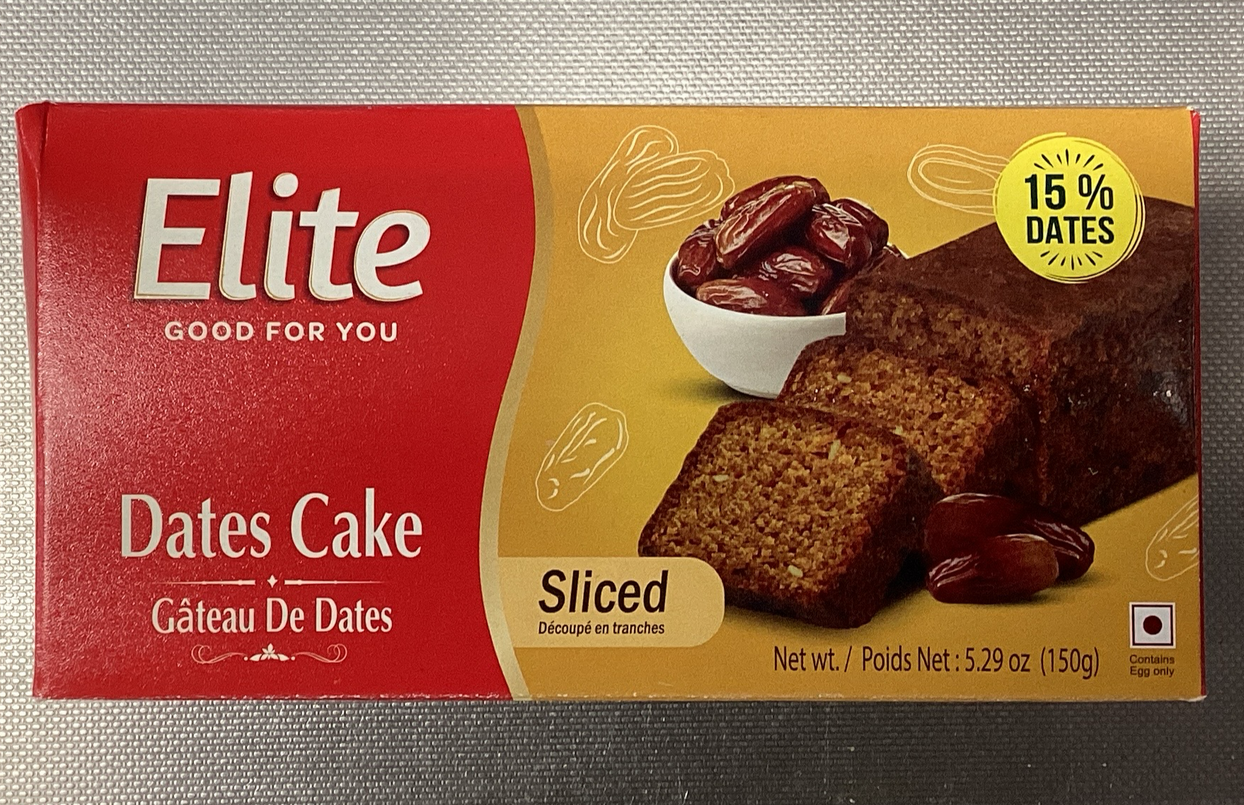 Elite Dates Cake Sliced 150g