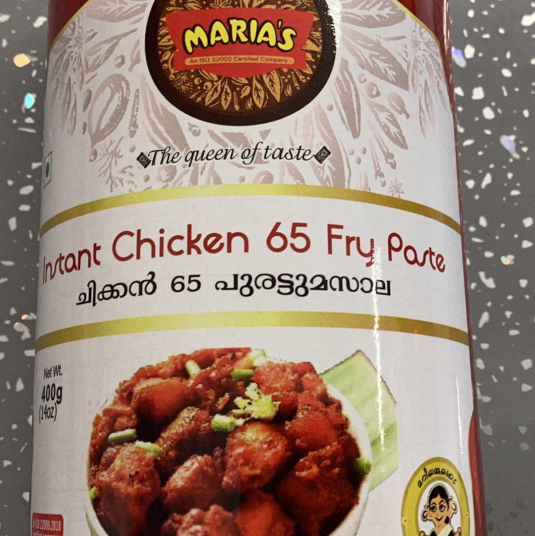 Marias Instant Chicken 65 Fry Paste 400gms