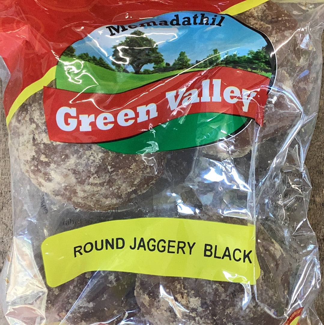 Green Vally Round Jaggery Black 1kg