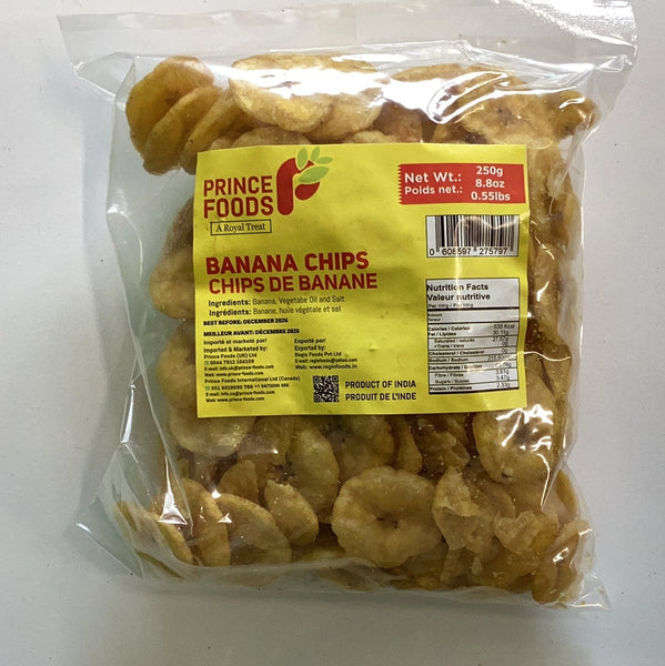 Prince Foods Banana Chips 250G – Kairali International