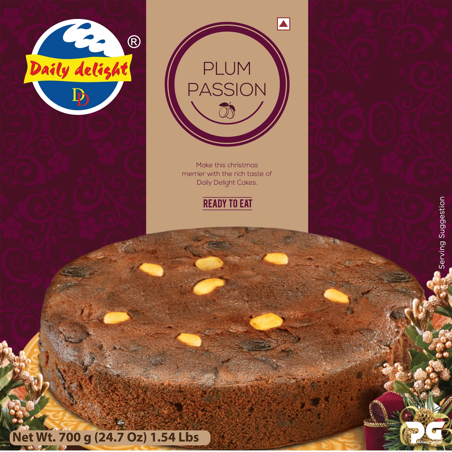 DAILY DELIGHT PLUM PASSION CAKE 700G