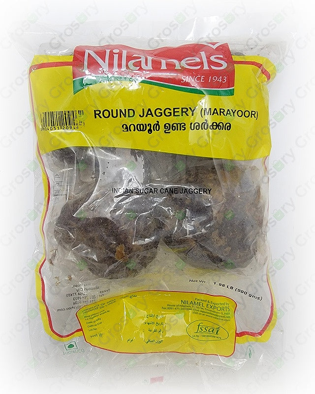 Nilamels Round Jaggery (Marayoor) 500gm – Kairali International